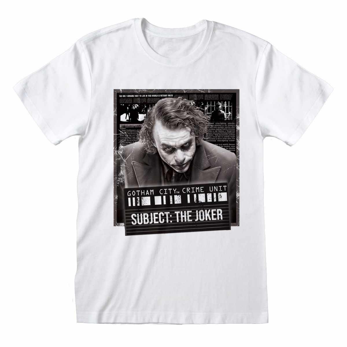 Batman T-Shirt The Joker Mug Shot