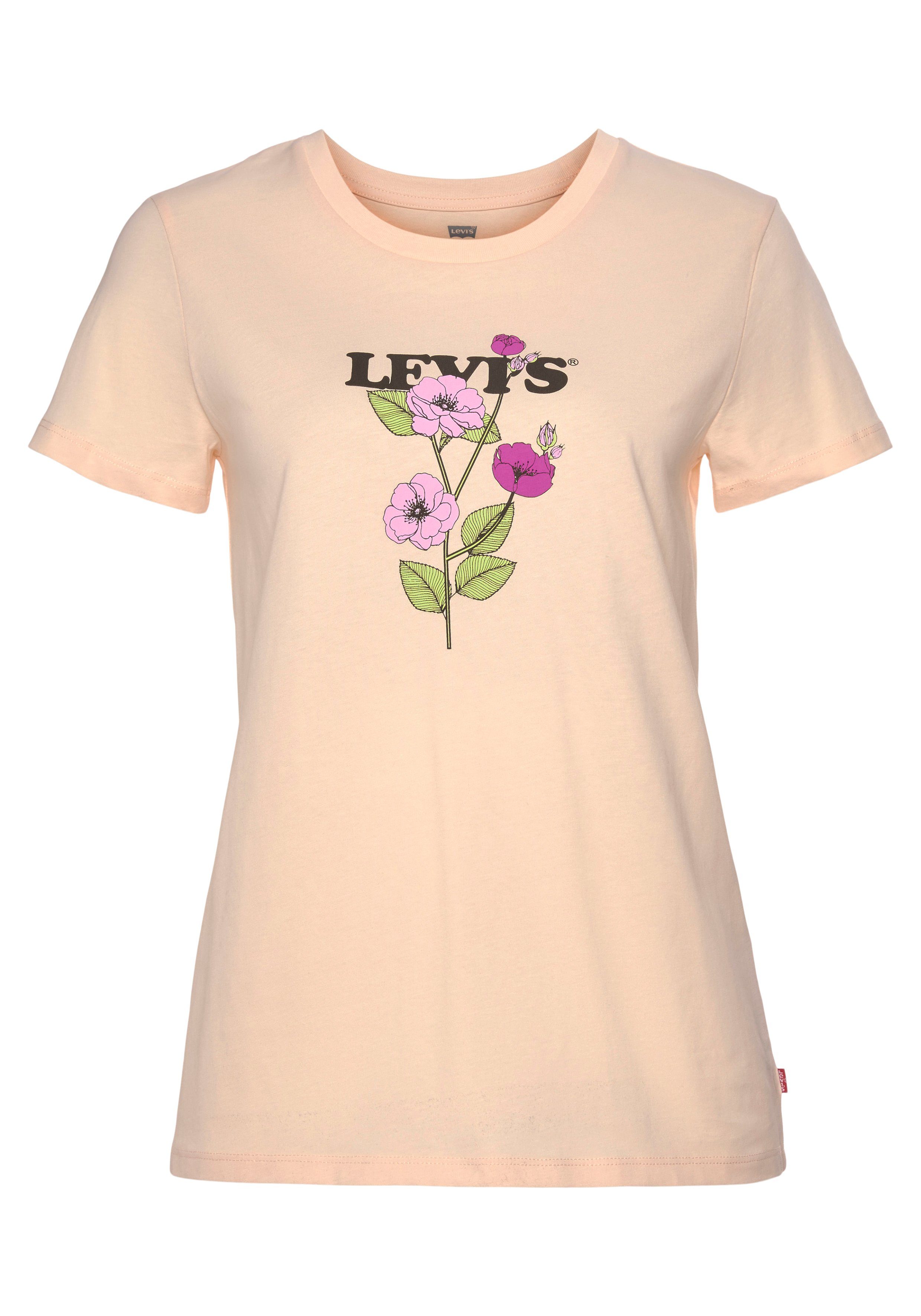 Damen Shirts Levi's® Kurzarmshirt THE PERFECT TEE mit Blumen-Druck