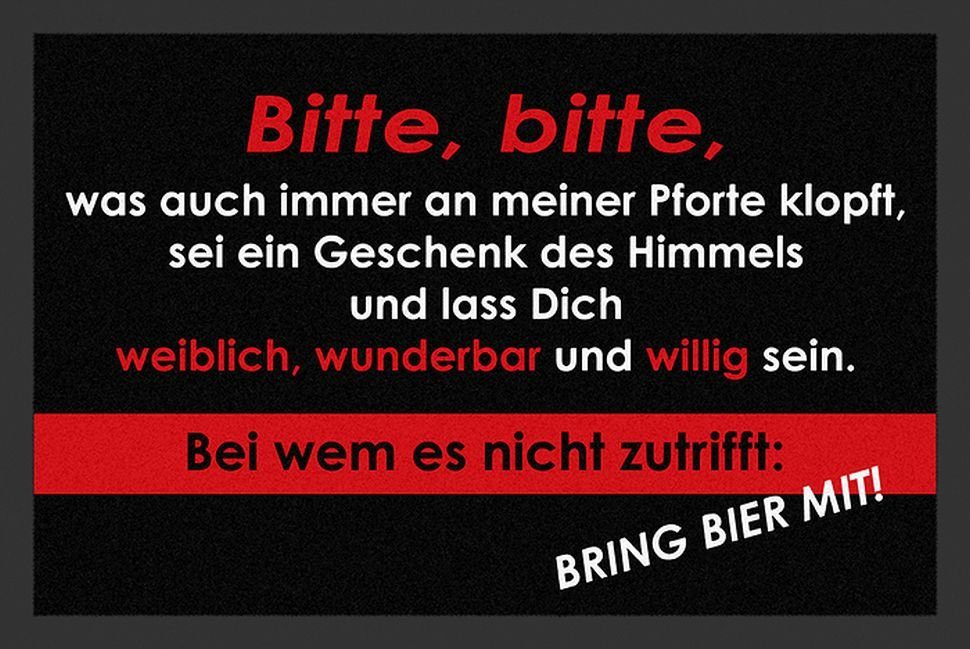Rockbites Fußmatte Rockbites - Fußmatte "Weiblich, wunderbar, willig" Fußabstreifer 47