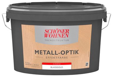 Schöner Wohnen Farbe Effektfarbe »Metall-optik glänzend 2,5L gold