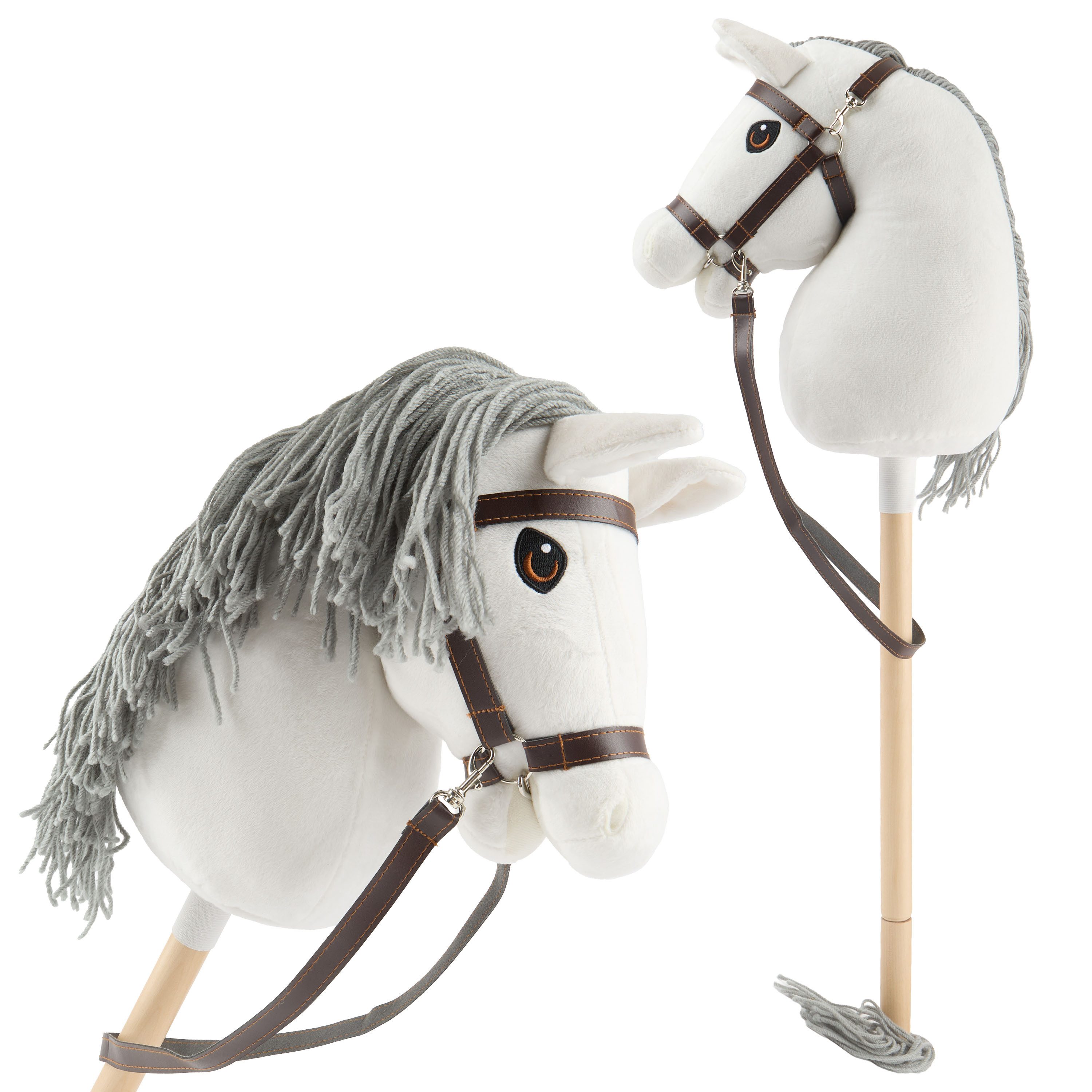 BIECO Steckenpferd Bieco Hobby Horse Steckenpferd Schimmel - Größe