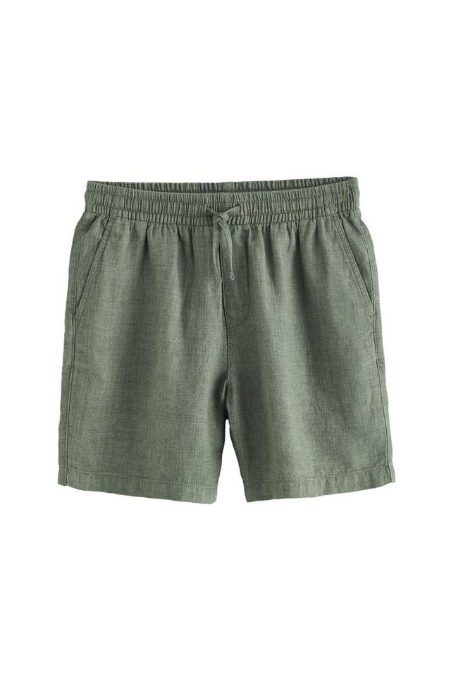 Next Shorts Shorts mit Tunnelzugbund aus schwerem Leinenstoff (1-tlg)