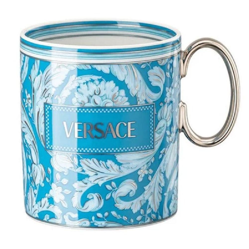 Versace Tasse by Rosenthal Henkelbecher Barocco Teal