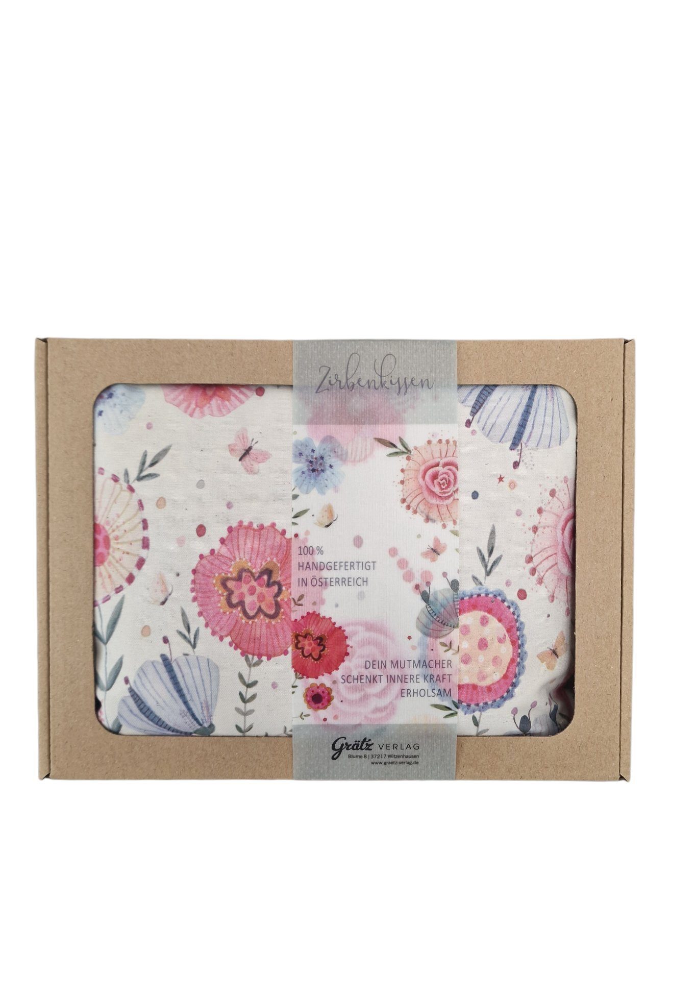 Grätz Verlag Zirbenkissen Wunderschönes Zirbenkissen mit Motiv, beruhigenden