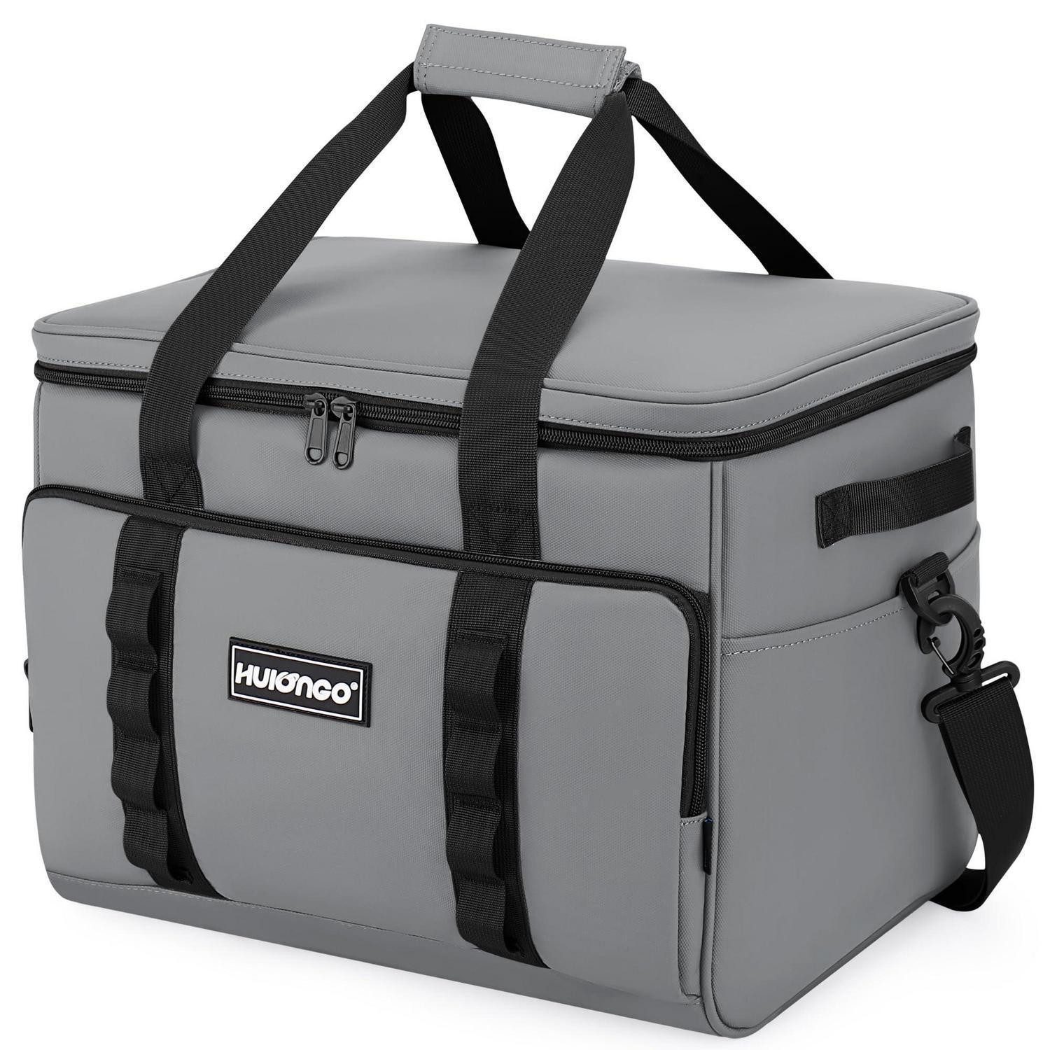 Kühltasche Kühltasche Thermotasche Faltbar Wasserdicht Schultergurt Grau 30L