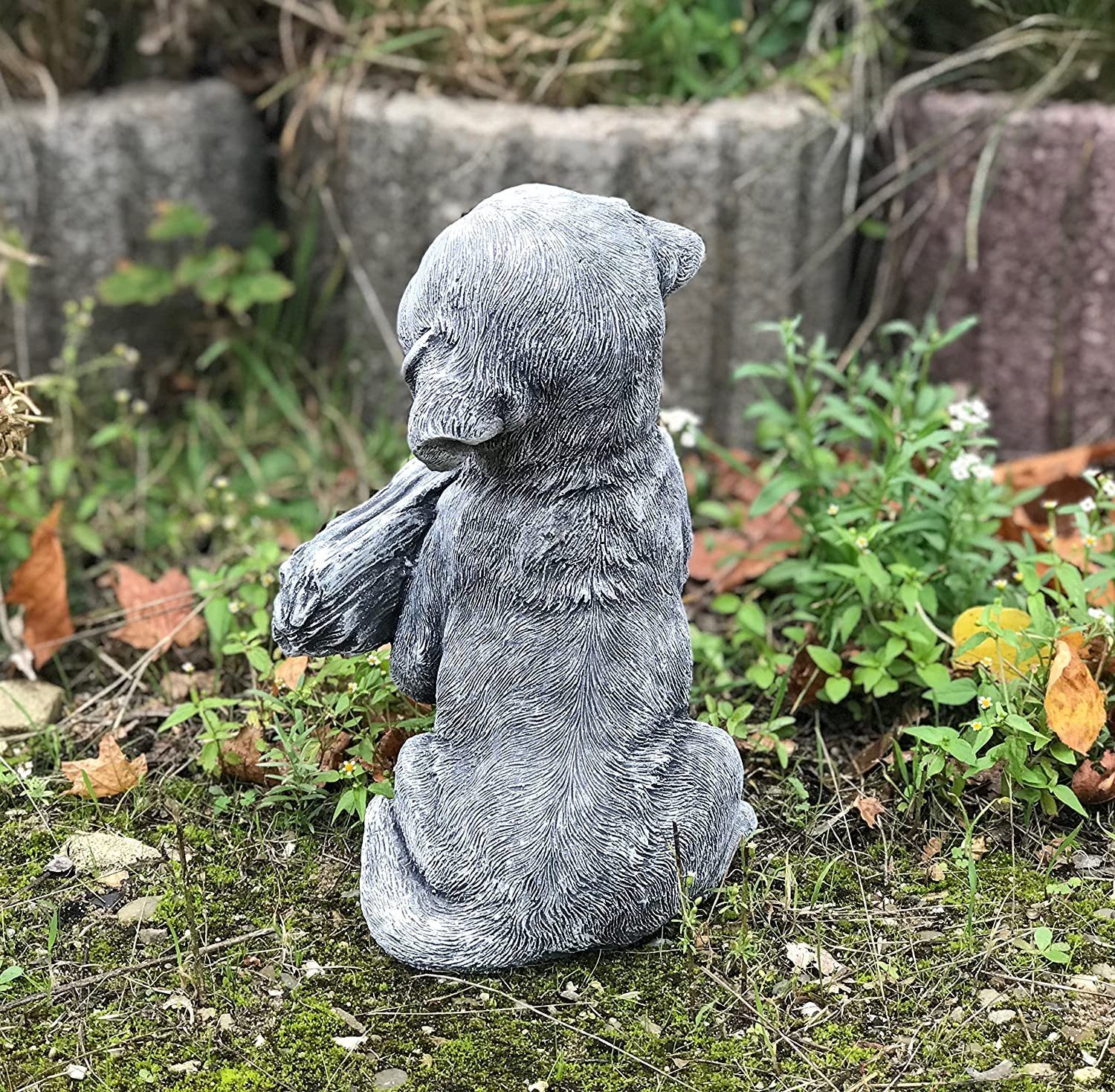 Stone and Style Gartenfigur Frostfeste Steinfigur Hund Welcome Willkommensgruß – Bild 4 von 4
