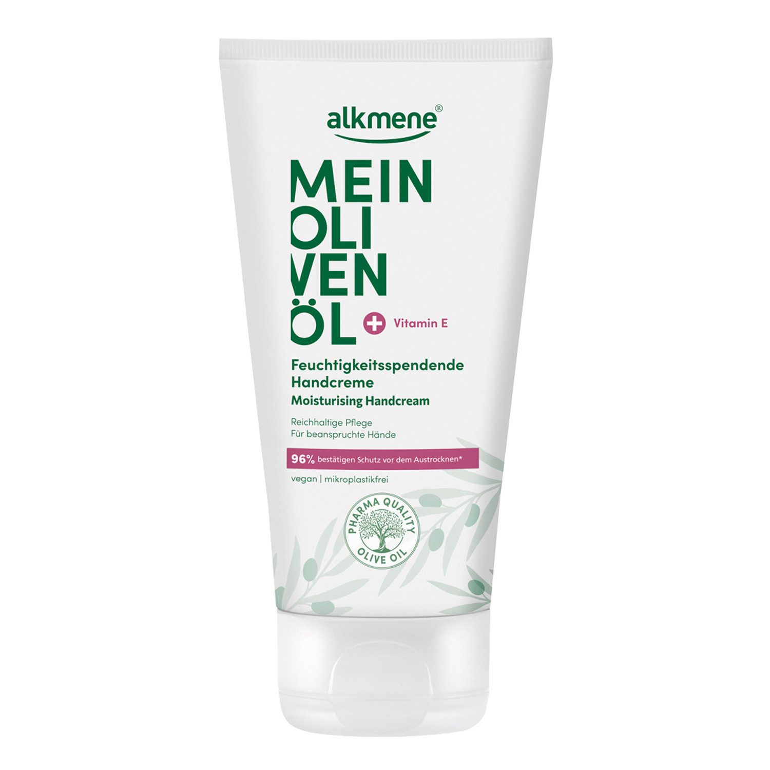 alkmene Handcreme Handcreme für trockene Haut 75 ml, Feuchtigkeit spendend, Olivenöl, 1-tlg.