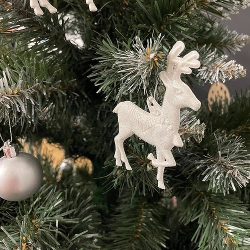 Ruhhy Weihnachtsbaumkugel Weihnachtsanhänger Rentier Kugeln (9 St), ohne scharfe Kanten, ideal auch für Haushalte mit Kindern