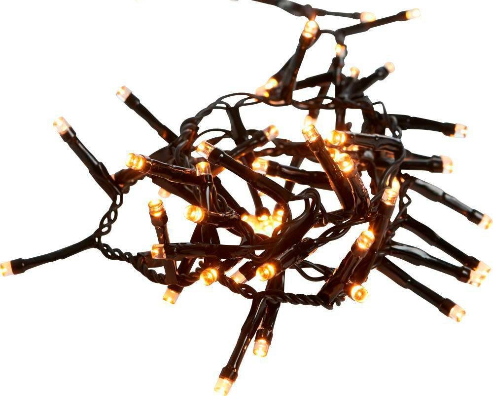 800-flammig, schwarz / EGLO - GOLDEN 800X0,064W LED-Lichterkette - Weihnachtsdeko, Weihnachtsdeko Beleuchtung WHITE, Winterdeko / WARM
