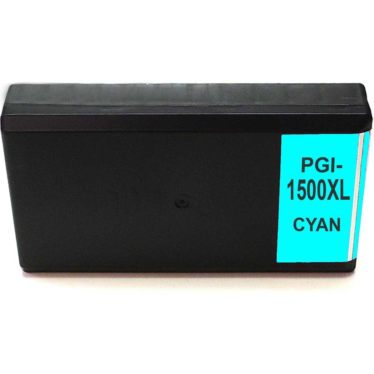 D&C Kompatibel Canon PGI-1500 XL, 9193B001 Cyan Tintenpatrone