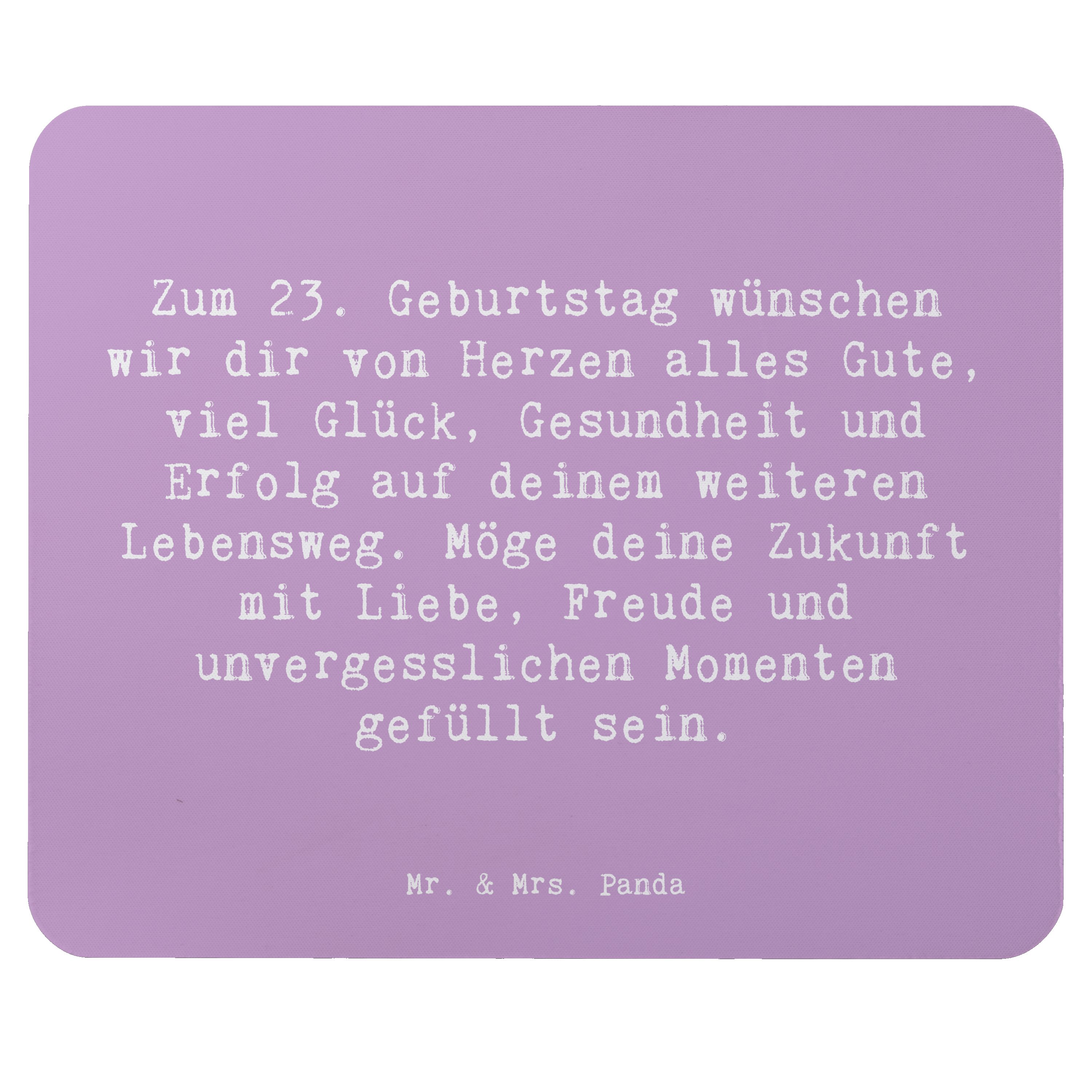 Mauspad Spruch 23. Geburtstag - Lavendeltraum - Geschenk, Geburtstagsgeschenk