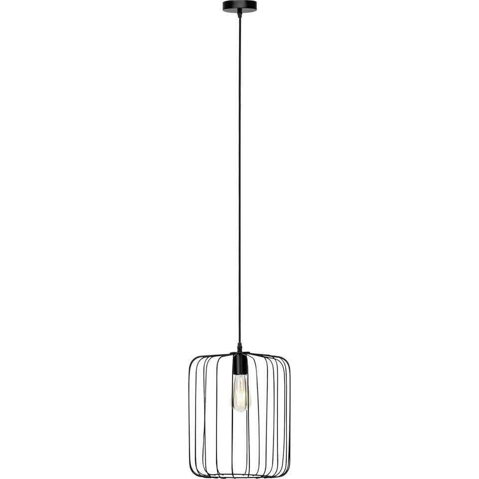 Brilliant Pendelleuchte Flavian, Lampe Flavian Pendelleuchte 32cm schwarz  matt 1x A60, E27, 60W, geei