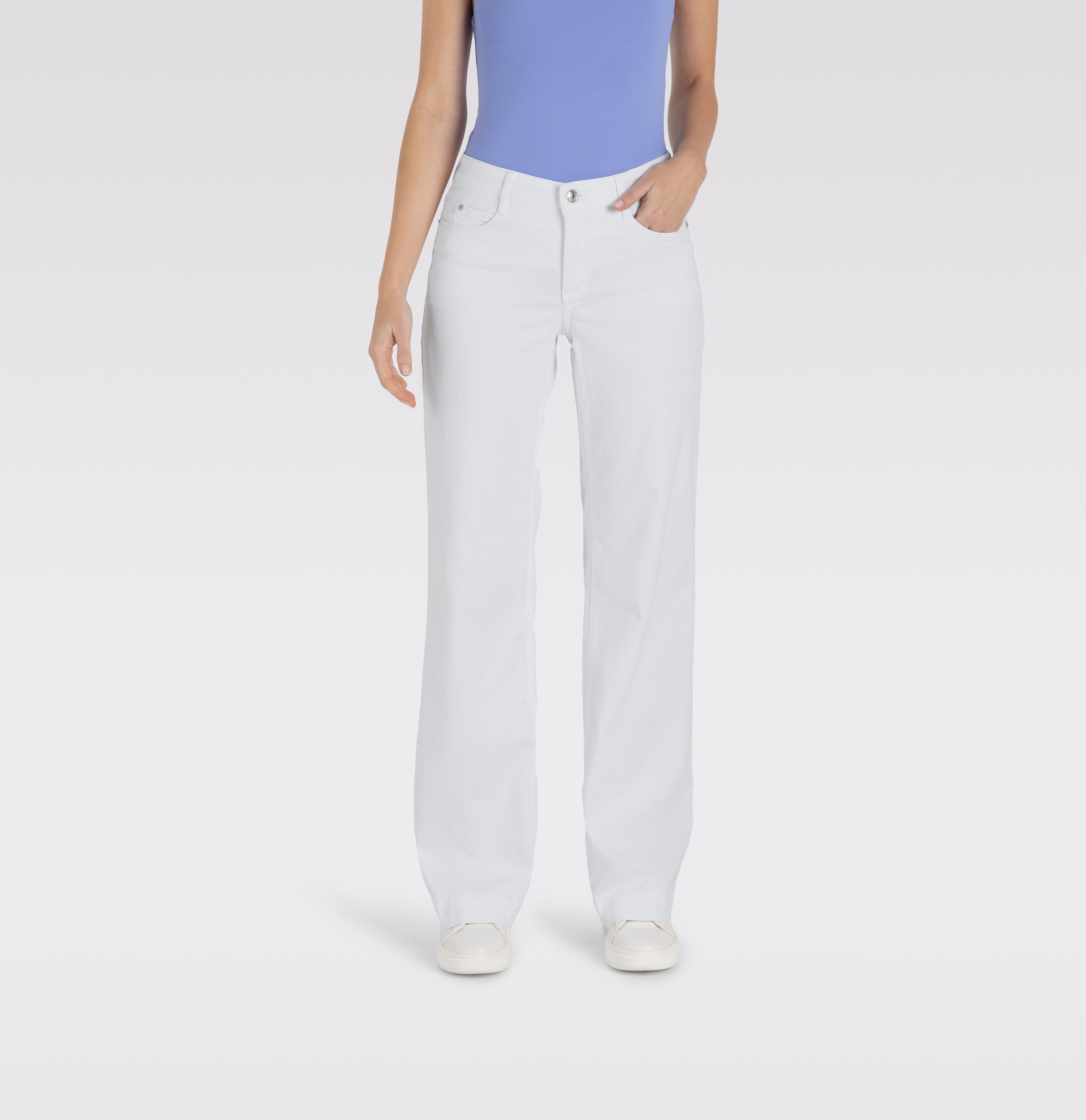 MAC Weite Jeans DREAM WIDE mit weitem Bein-Stretch