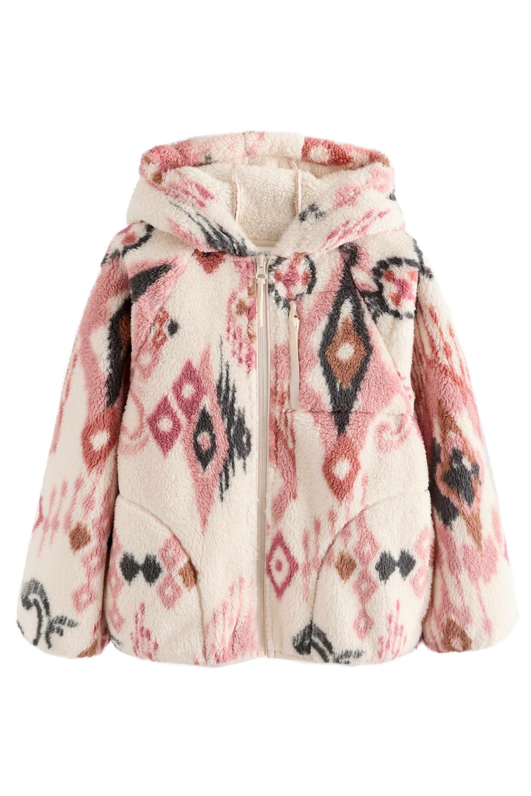 Next Kapuzenfleecejacke Fleecejacke aus Teddyfell mit günstig online kaufen