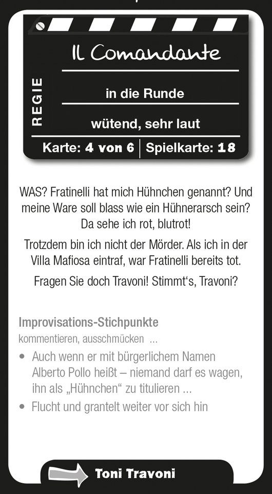 GMEINER Spiel Mord in der Villa Mafiosa