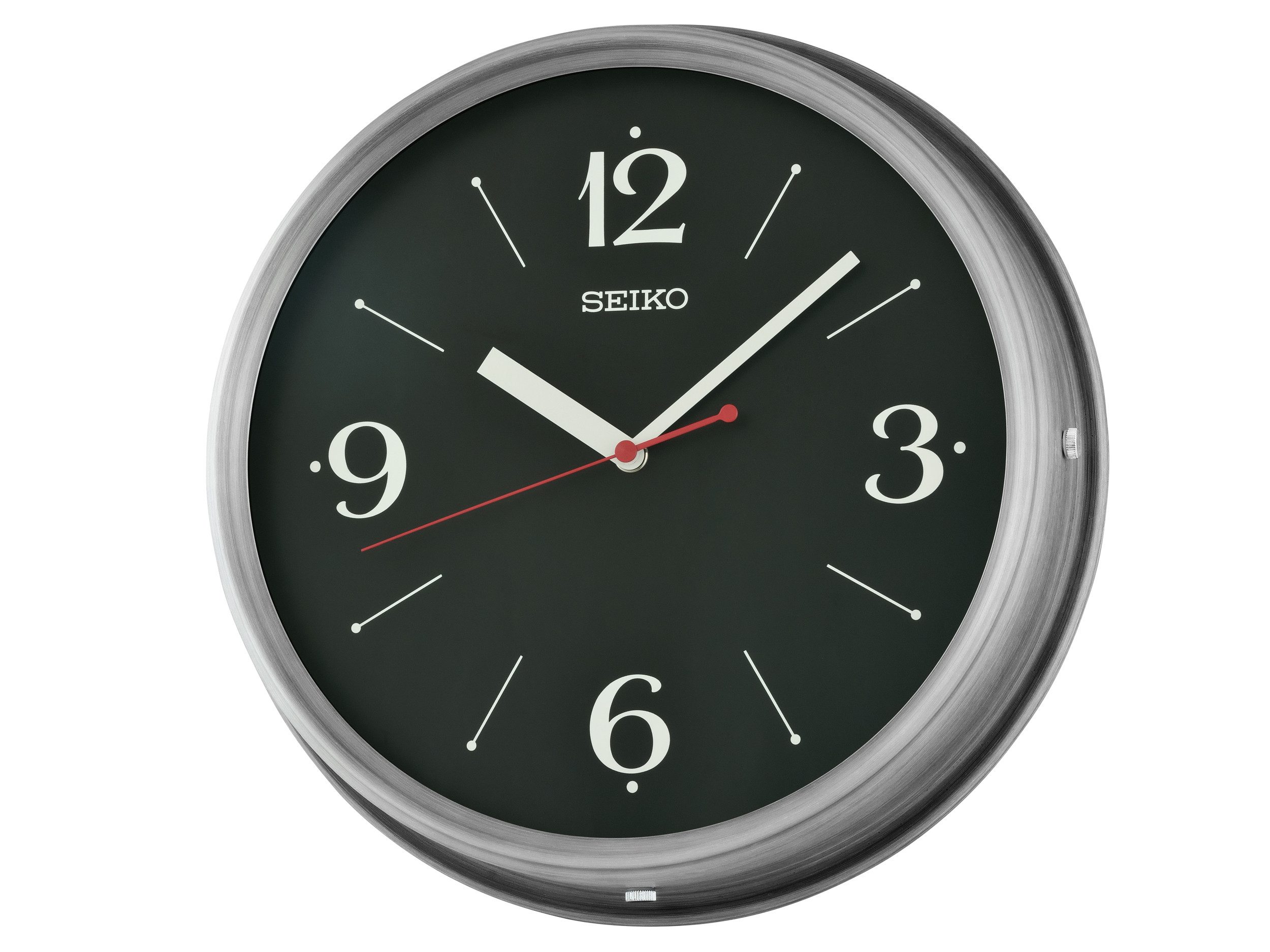 Seiko Wanduhr (Quarzuhr, durchlaufende Sekunde, Büro, Küche, Esszimmer, Wohnzimmer)