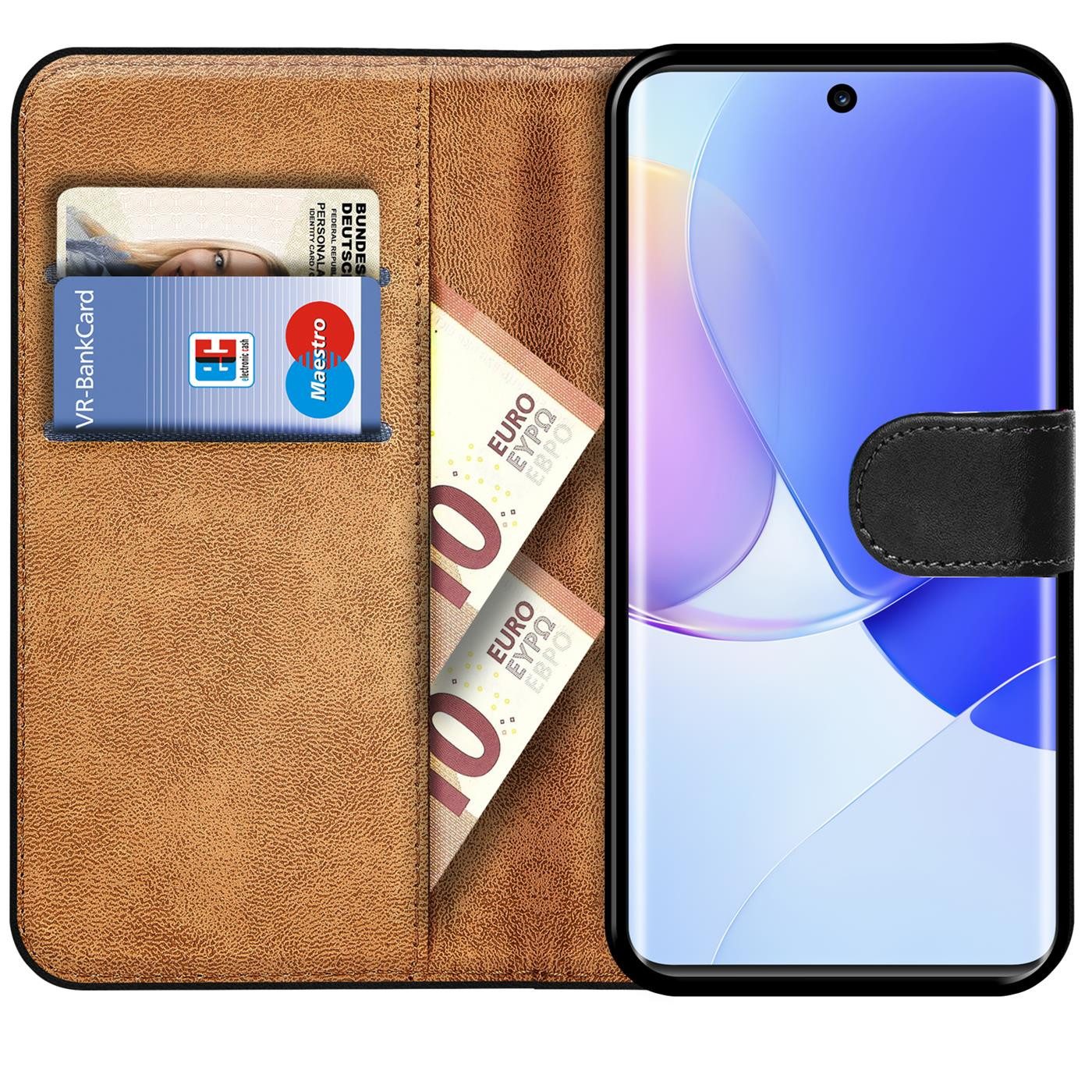 CoolGadget Handyhülle Wallet Klapp Tasche Book Case für Huawei Nova 9 SE 6,78 Zoll, Hülle Klapphülle Flip Cover Etui Schutzhülle