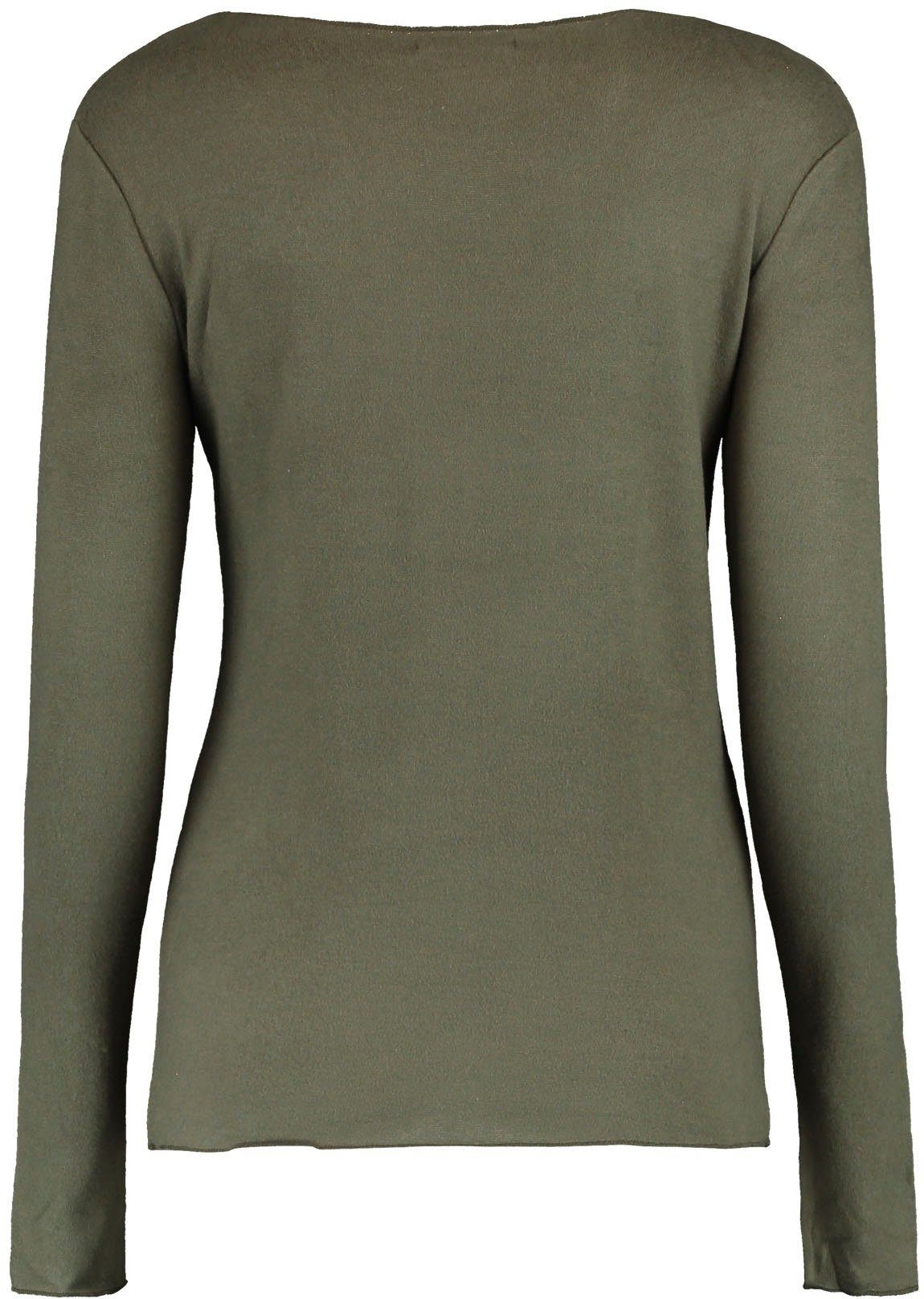 V-Ausschnitt-Pullover HaILY’S marl khaki TP Zina
