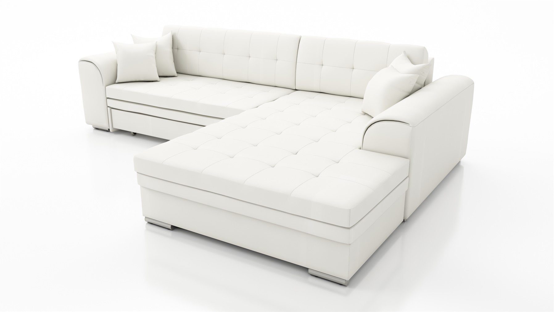 Fun Möbel Ecksofa Couchgarnitur SARRA Kunstleder/Stoff günstig online kaufen