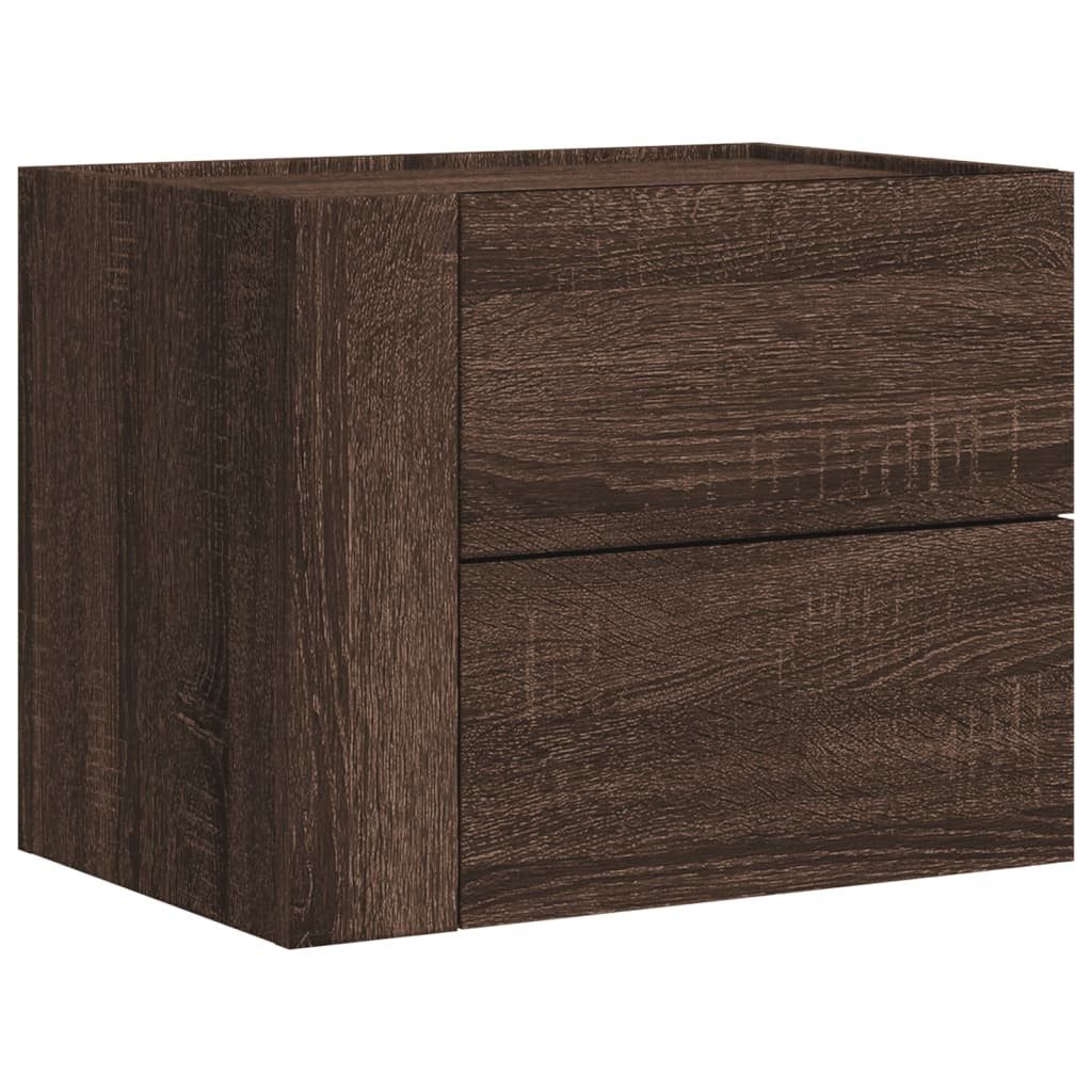 vidaXL Nachttisch Wand-Nachttisch Braun Eichen-Optik 45x30x35 günstig online kaufen