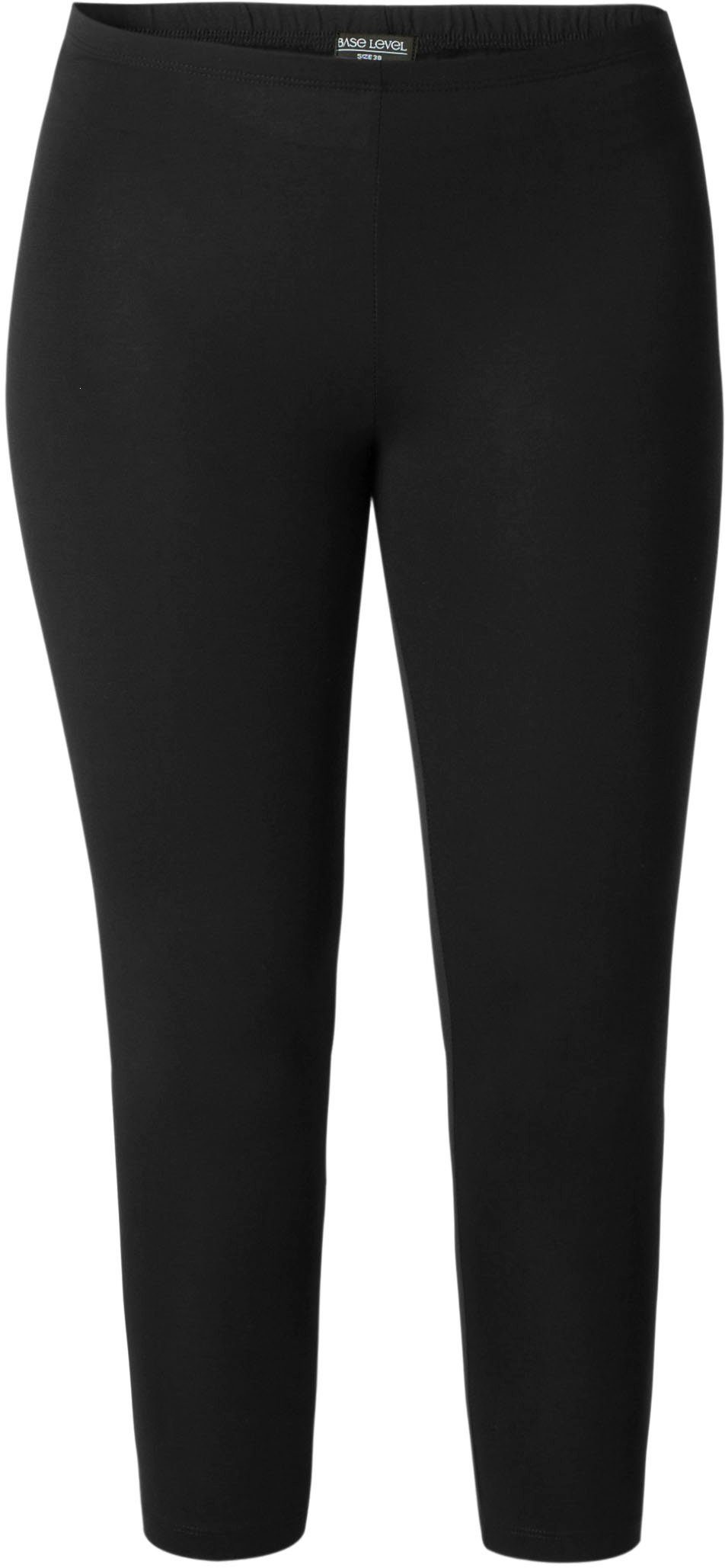 Ycarus Level black Caprileggings weicher Viskose-Mischqualität Base In