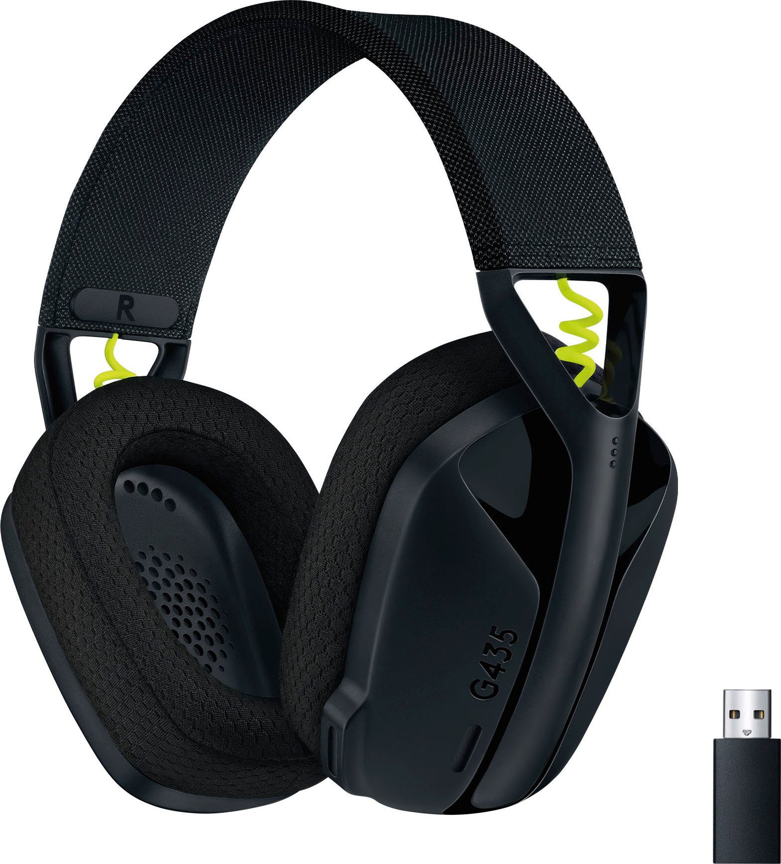 PC, PS4, (Bluetooth,18h G435 G schwarz Dolby PS5) Wireless-Headset Atmos, LIGHTSPEED Logitech Akku,