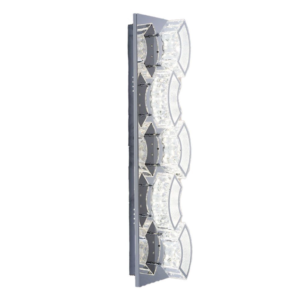GLOBO LIGHTING LED Wandleuchte, LED-Leuchtmittel fest verbaut, Neutralweiß, Kristall Wandlampe LED Kristall Leuchte Wandlampen Modern