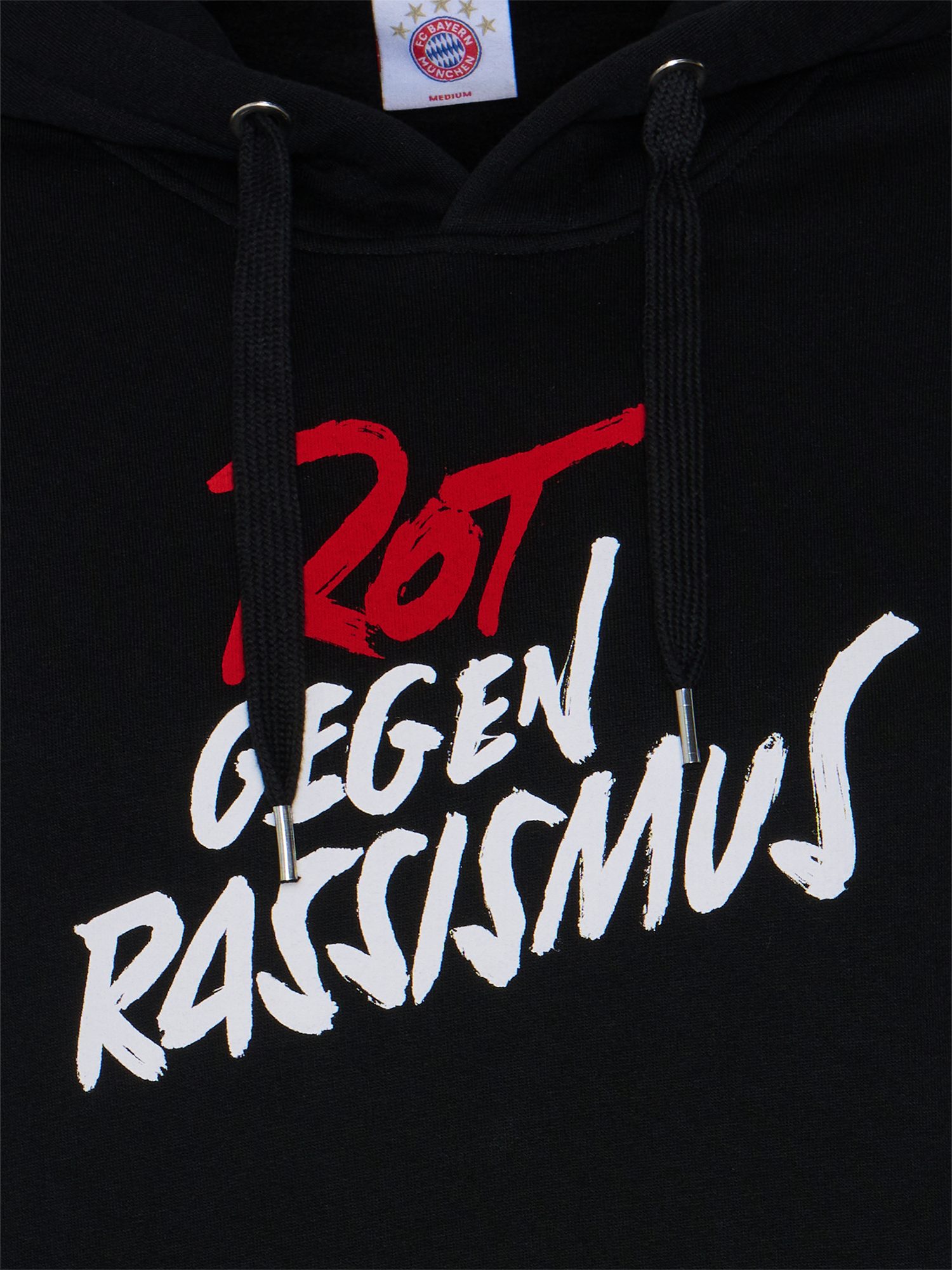FC Bayern München Kapuzenpullover FC Bayern München, Hoodie Rot gegen Rassismus, Unisex, Schwarz