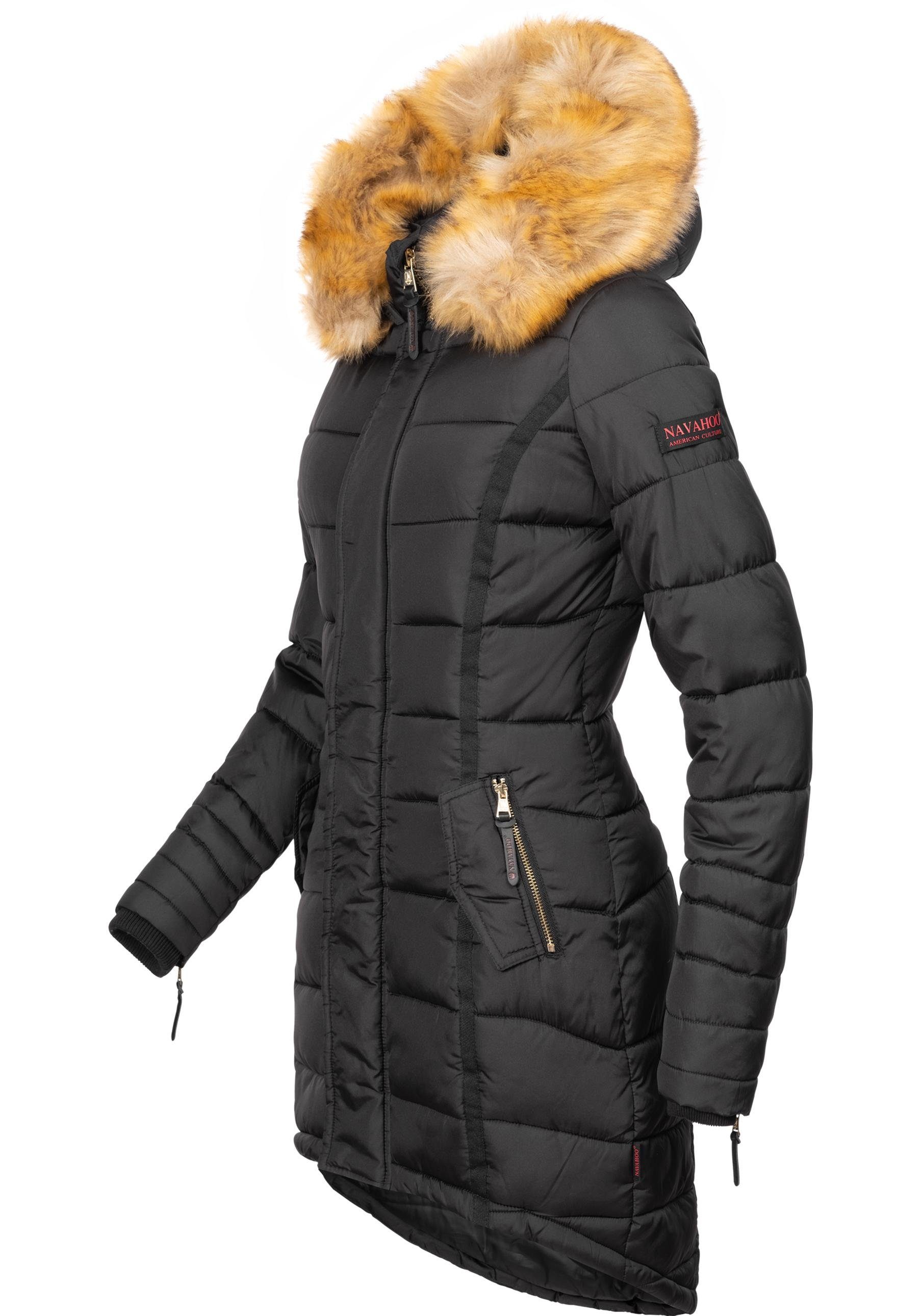 Navahoo Steppmantel Papaya hochwertiger Wintermantel m. günstig online kaufen