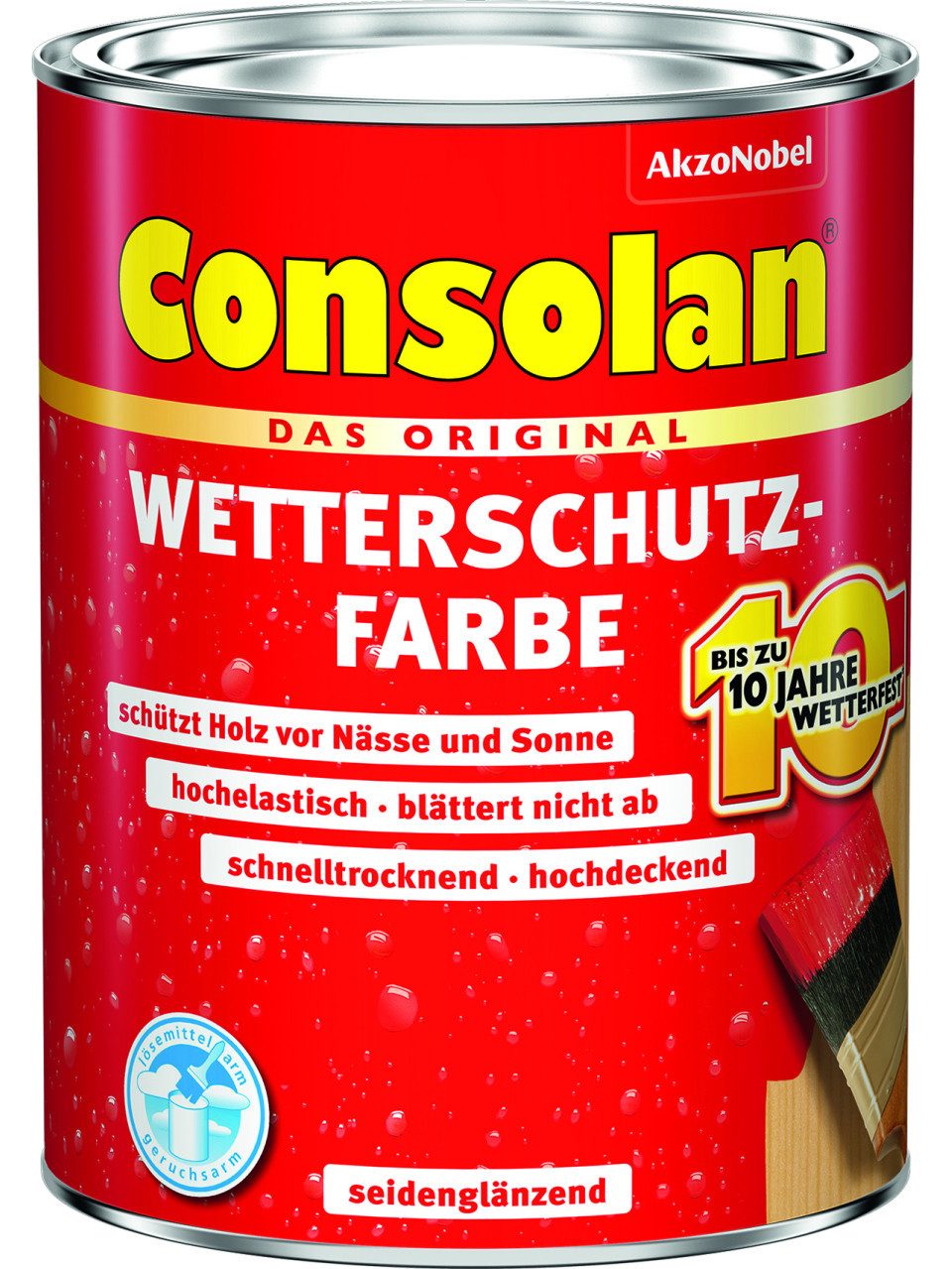 Consolan  Wetterschutzfarbe Consolan Wetterschutzfarbe 2,5 L schwarz