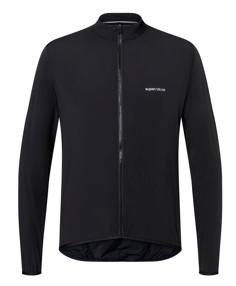 SUPER.NATURAL Funktionsjacke Windbreaker Merino Unstoppable (Merino Funktionsjacke) schwarz Herren