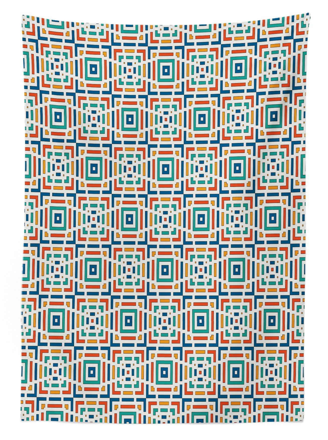 Abakuhaus Tischdecke Farbfest Waschbar Außen Geometrisch Klare Für geeignet Gewinkelten Farben, den Bereich Streifen-Design