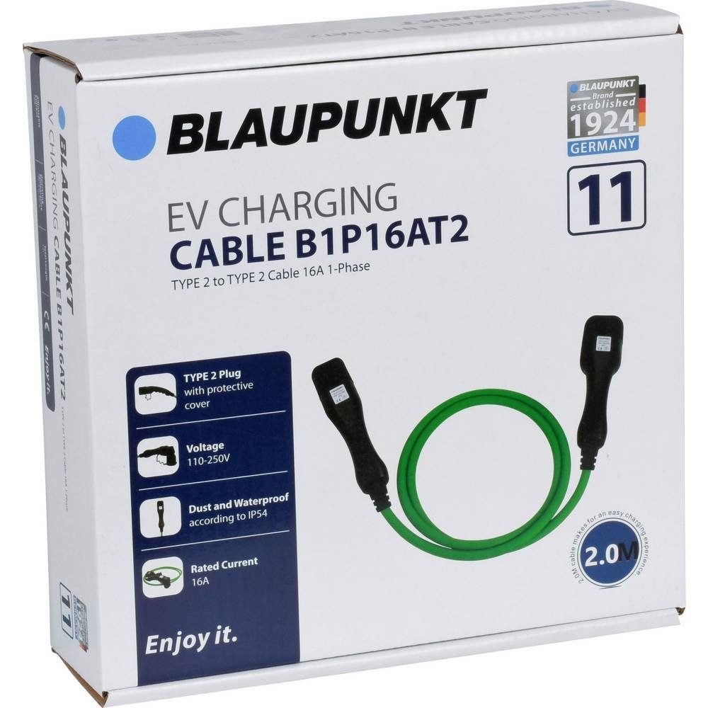 Ladekabel Autoladekabel Blaupunkt 16A Elektroauto Type 2,