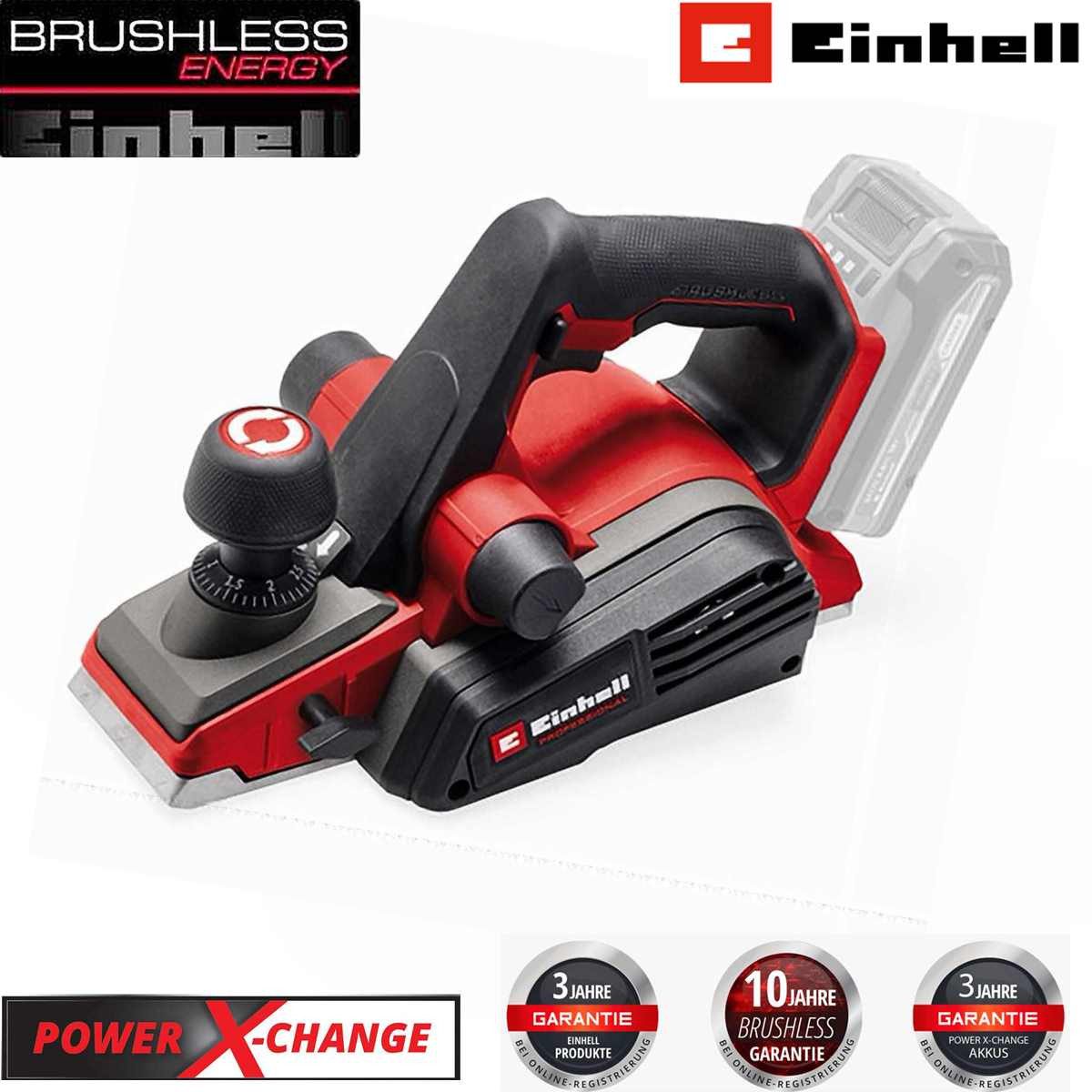 Einhell Akku-Elektrohobel Professional 18V Akku-Handhobel TP-PL 18/3 Li BL - Solo – Bild 2 von 5