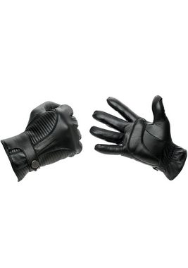 PEARLWOOD Lederhandschuhe Handinnenfläche mit Polsterung für Fahrkomfort