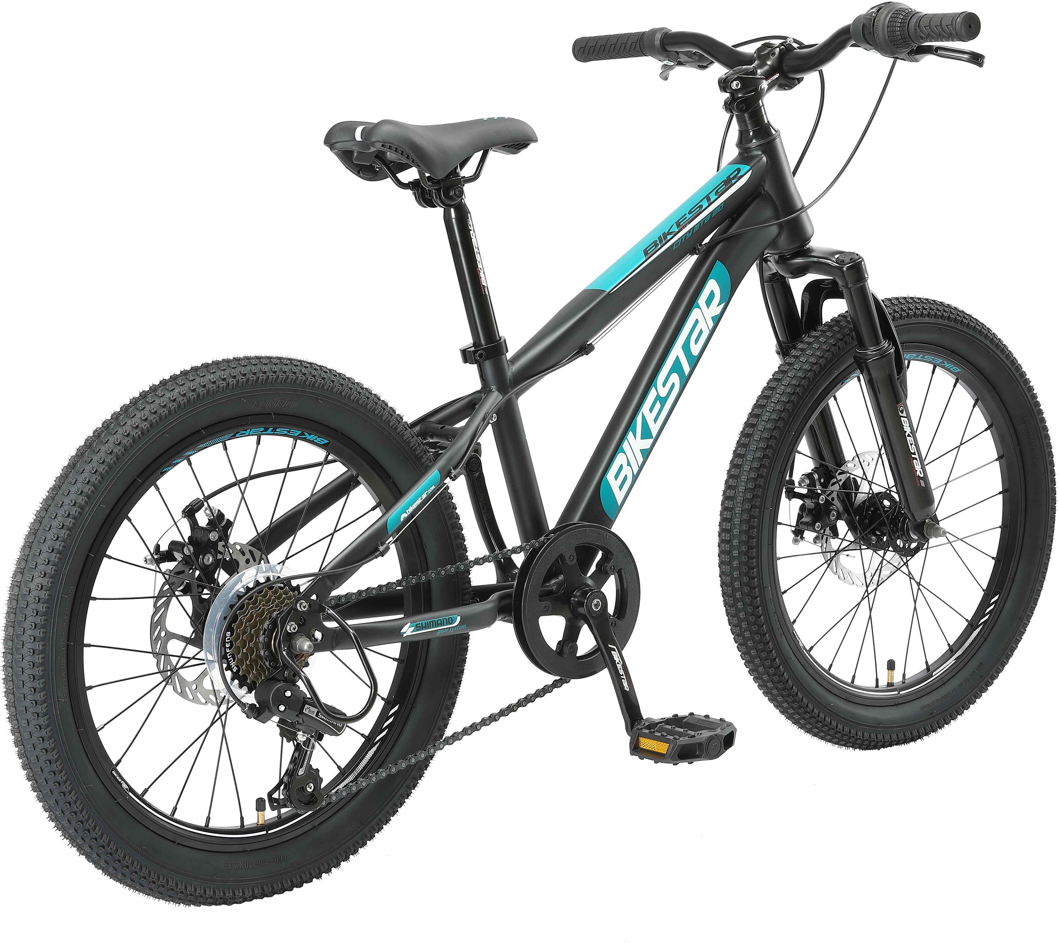Bikestar Jugendfahrrad, 7 Gang Shimano RD-TY21 Schaltwerk, Kettenschaltung