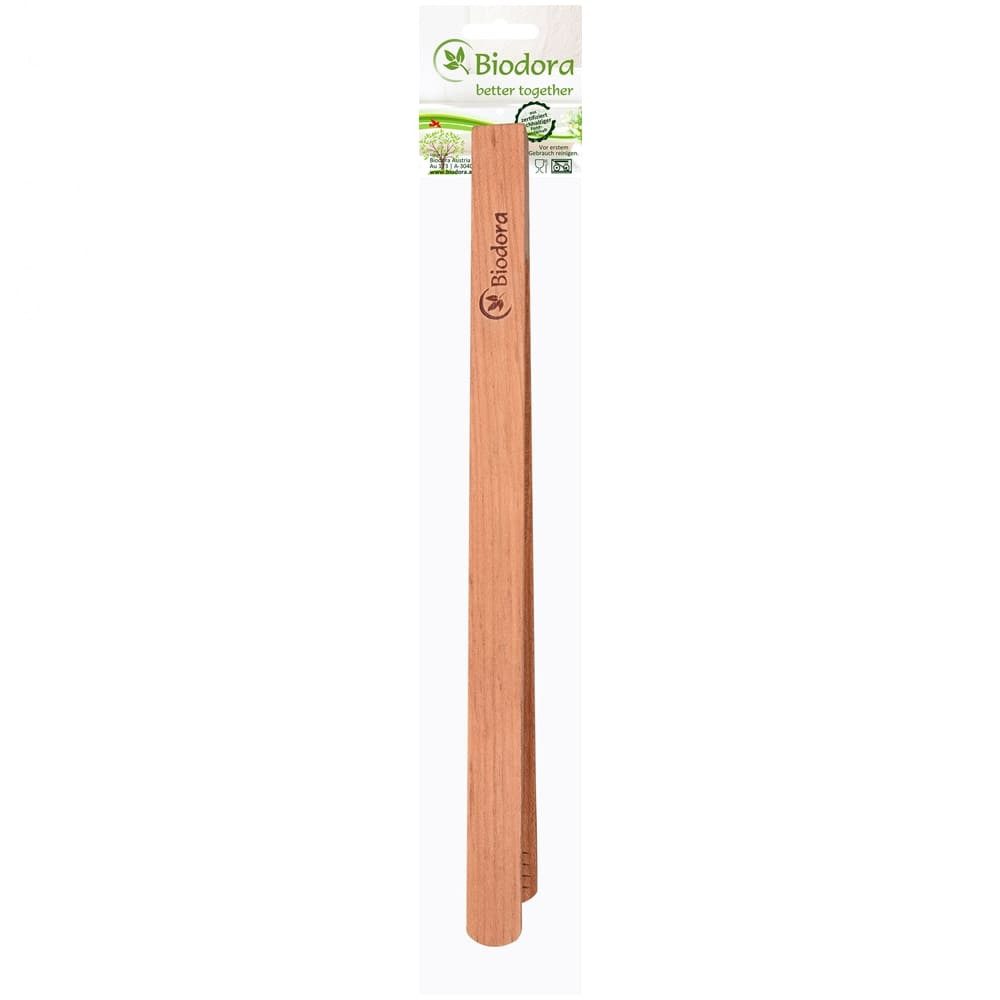 Biodora Grillzange Grillzange aus Kirschenholz – Küchen- & Salatzange, 30cm, Grillzange / Küchenzange / Salatzange