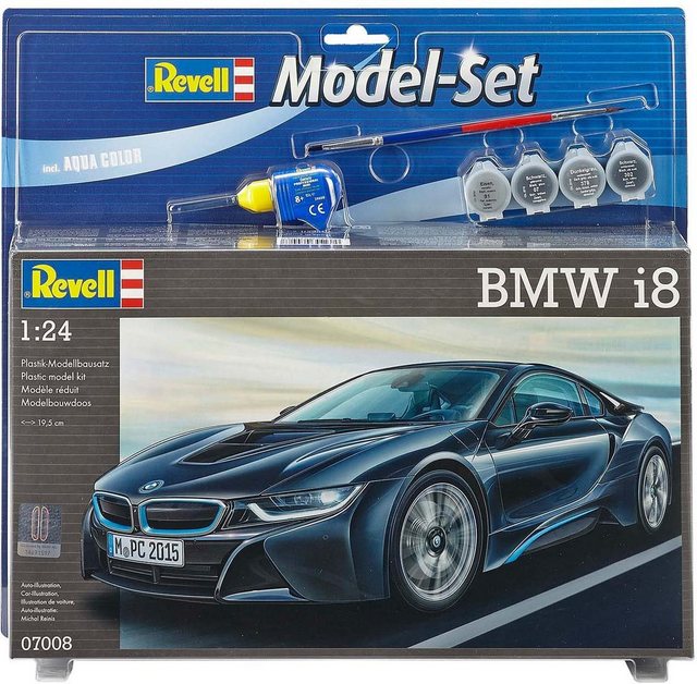 Image of Revell® Modellbausatz »Model Set BMW i8«, Maßstab 1:24, Made in Europe