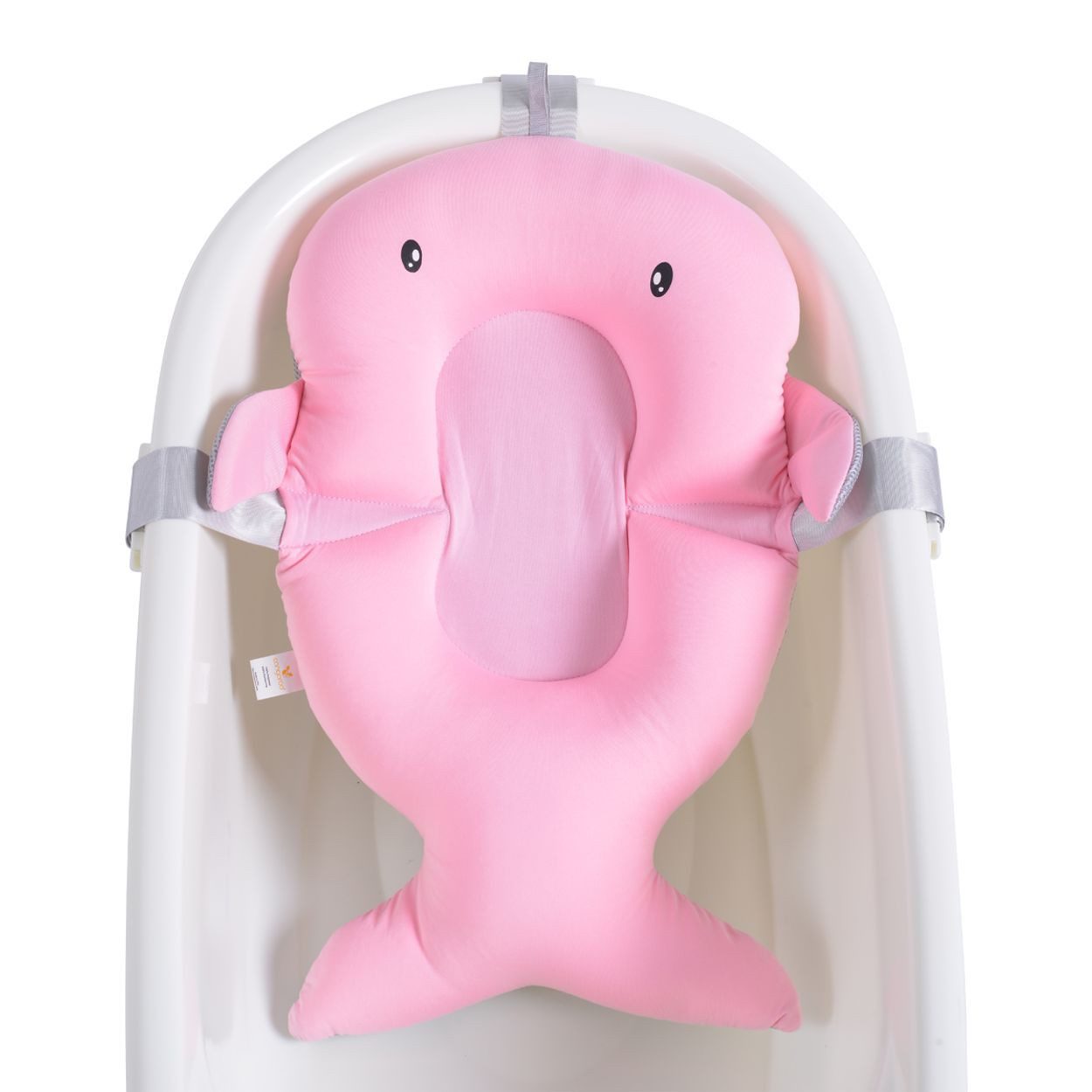 Cangaroo Wanneneinlage Bailey, B: 37 cm, L: 54 cm, 1-tlg., für Babybadewannen, schnell trocknender Stoff, Kunststoff-Clips