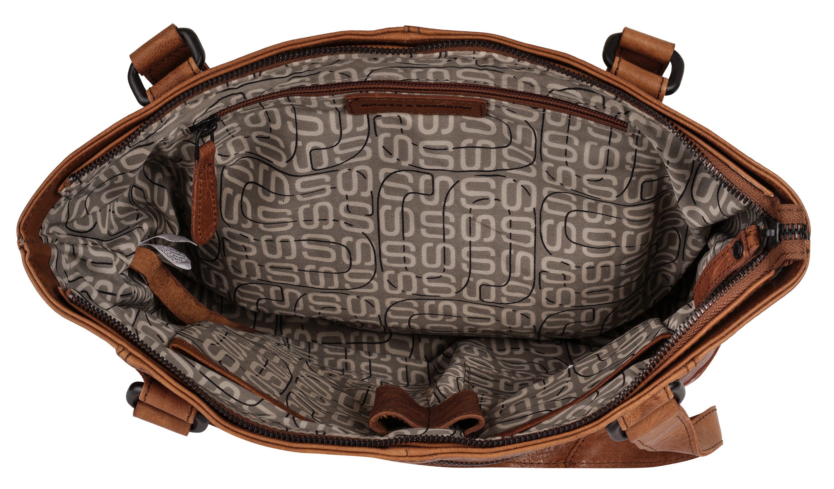 Spikes & Sparrow Shopper, echt Leder