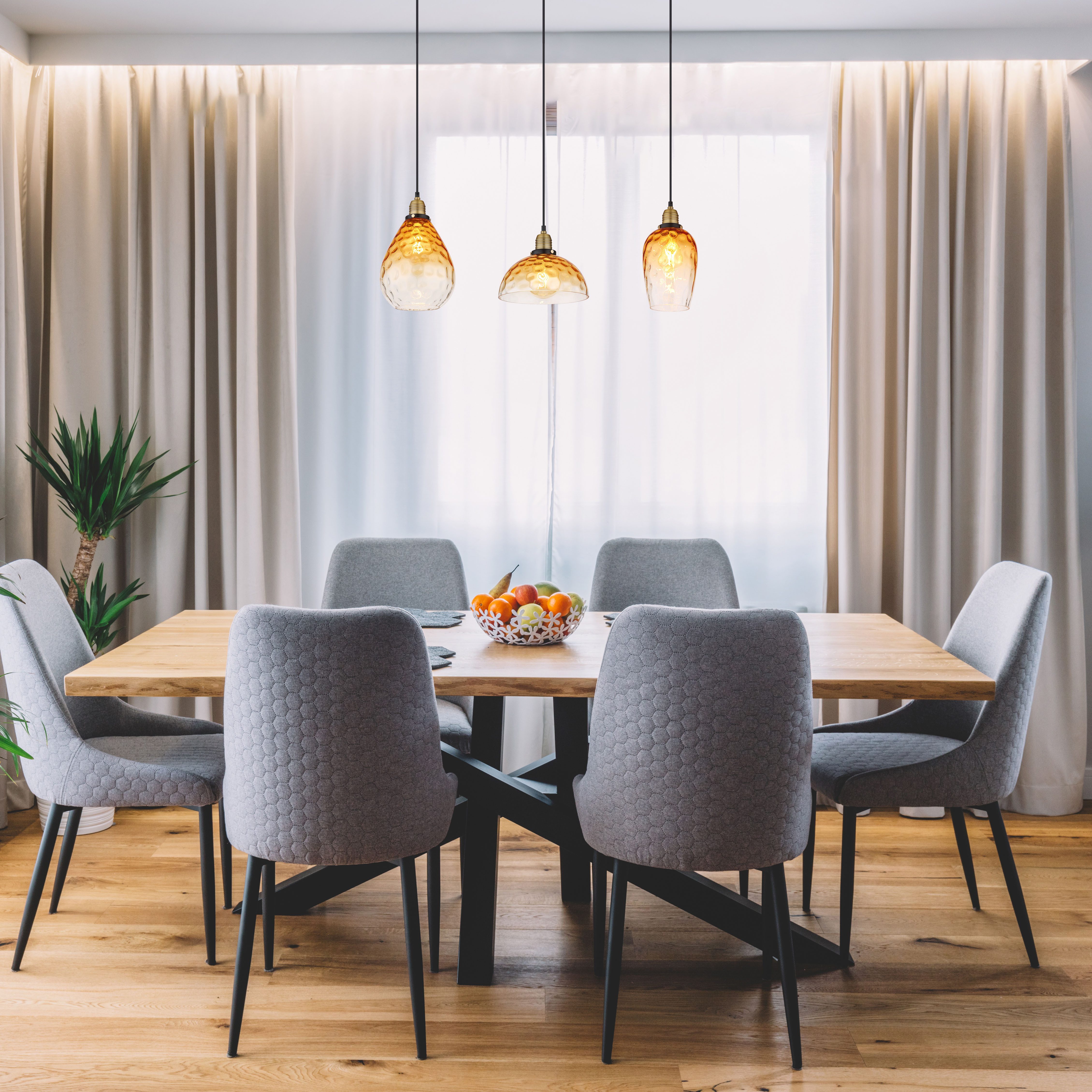 GLOBO LIGHTING Hängeleuchte SALVY, ohne Leuchtmittel, Hängelampe/Pendelleuchte/Esszimmer/Wohnzimmer/Esstisch