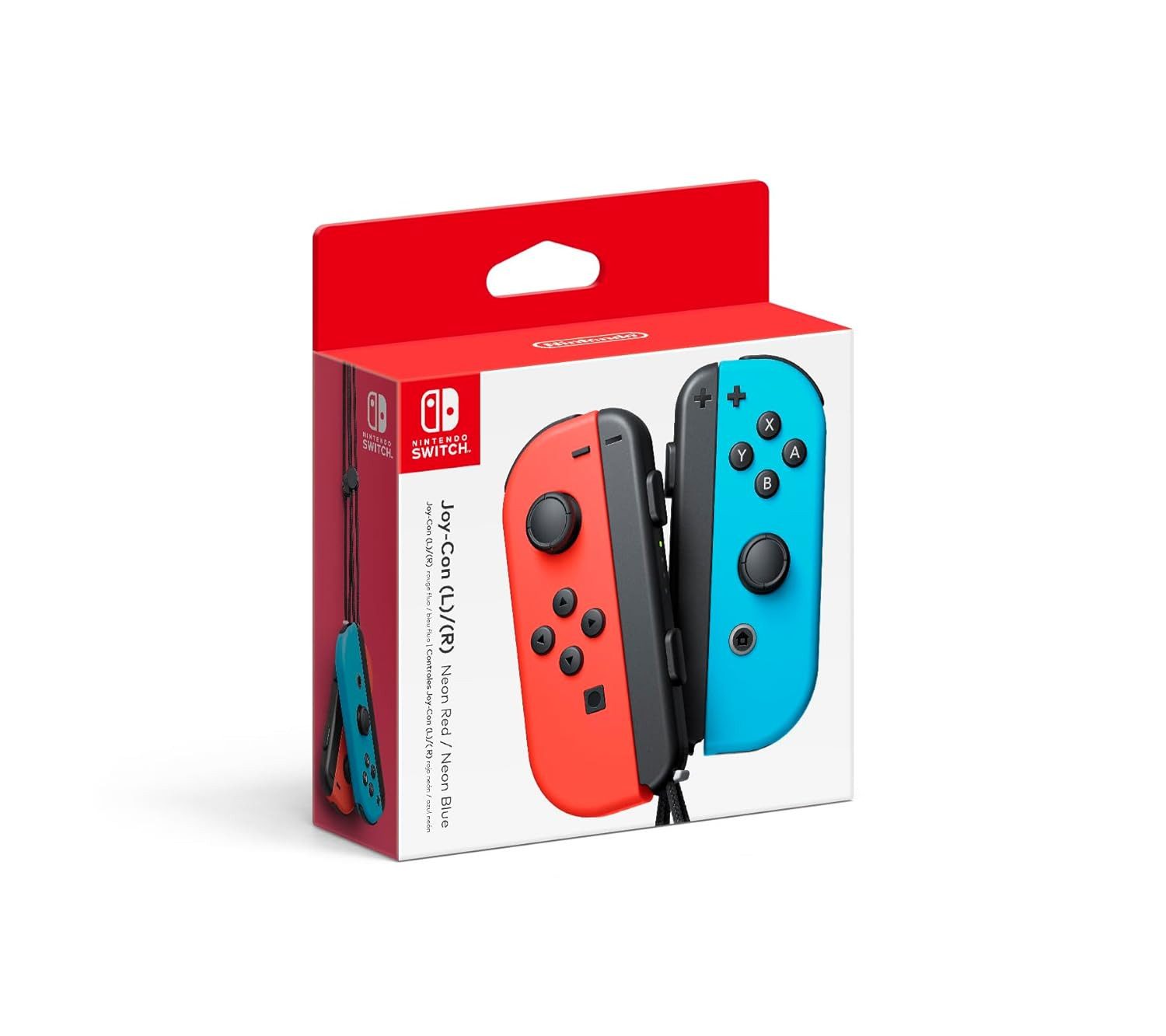 Nintendo Switch Nintendo Switch Controller Joy-Con Neon-Rot / Neon-Blau 2er-Set Switch-Controller
