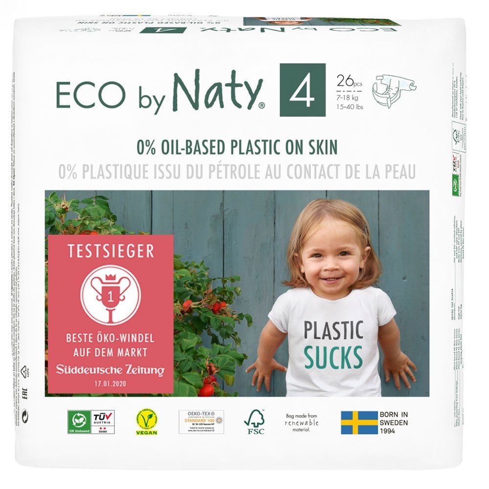 Naty Windeln Eco Windel Gr - kg, 26 Stk.