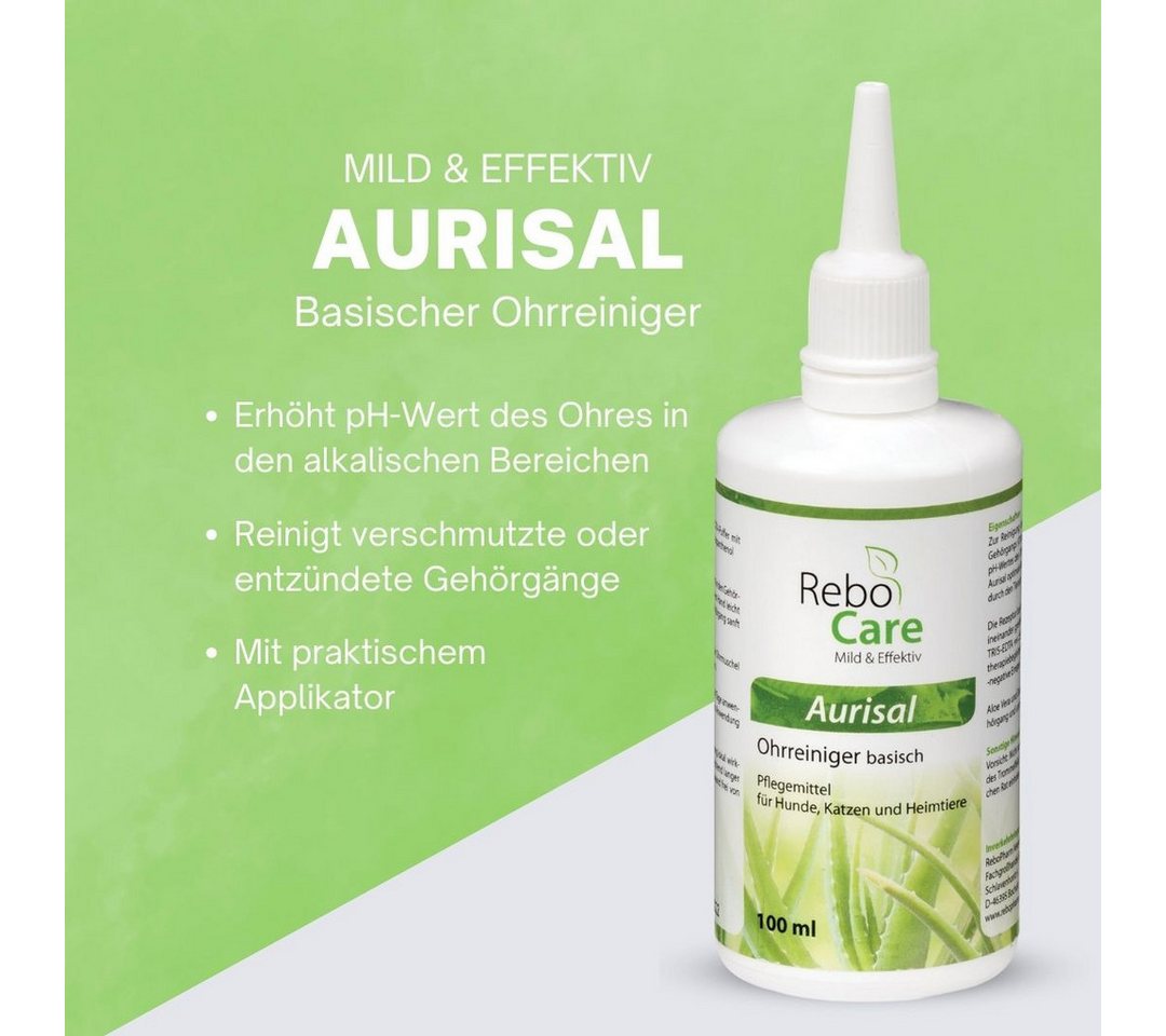 Thumbnail - reboVet Veterinär-Fachgroßhandel GmbH & Co. KG Fellpflege ReboCare Aurisal - Basischer Ohrreiniger 100ml