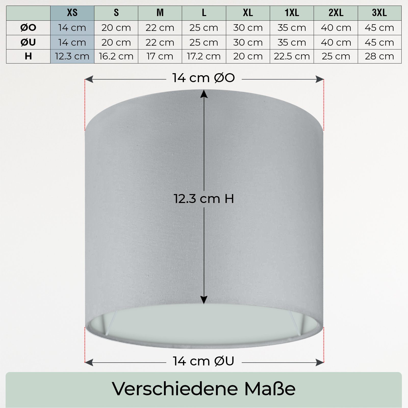 Wogati Lampenschirm Premium Hänge- und Stehlampe Lampenschirm Wogati