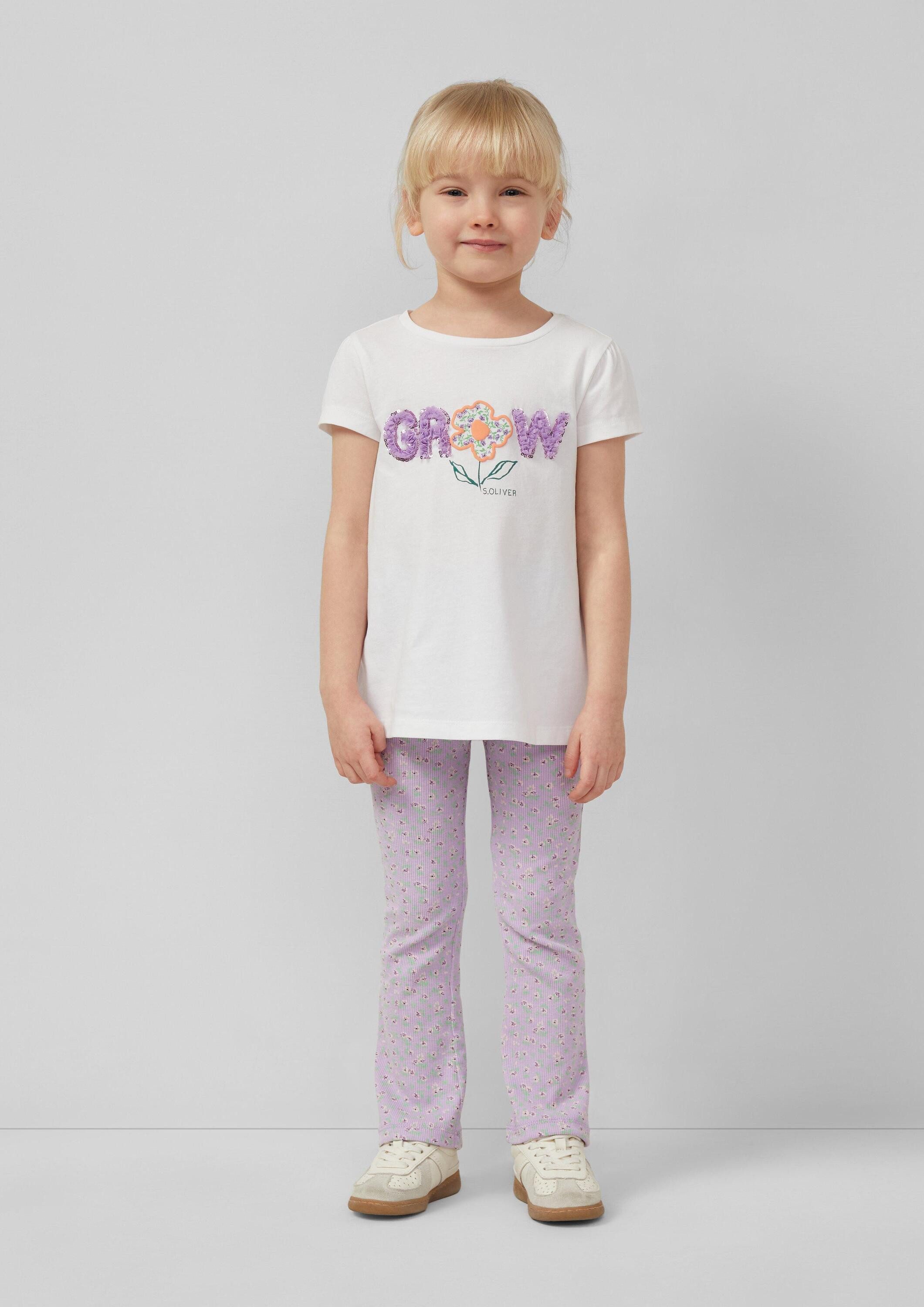 s.Oliver Leggings Leggings Ripp-Leggings mit Flared Leg