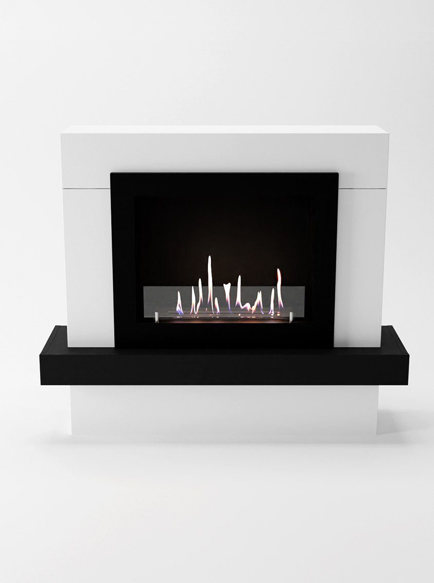 GLOW FIRE Echtfeuer-Dekokamin Larvik Ethanol Kamin, Bioethanol Kamin mit 3h günstig online kaufen