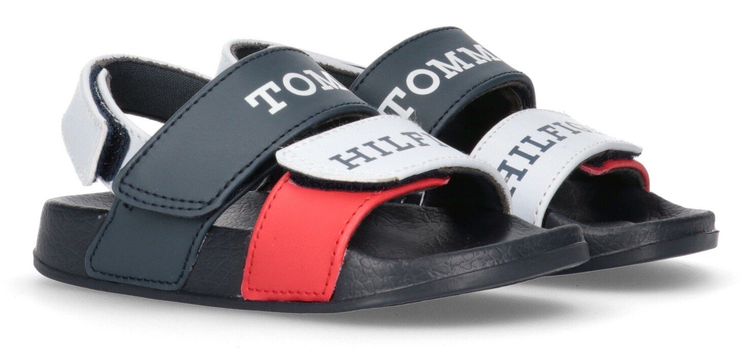 Tommy Hilfiger VELCRO SANDAL Badesandale, Sommerschuh, Poolslides, Klettschuh, mit Klettverschlüssen