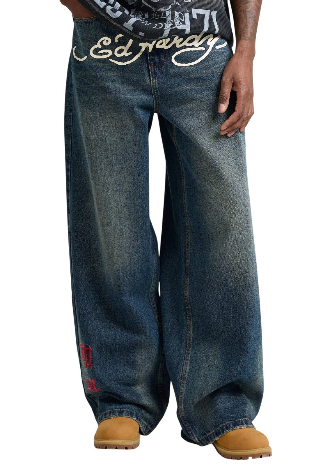 Ed Hardy Relax-fit-Jeans Jeans Ed Hardy Tattoo City Tiger