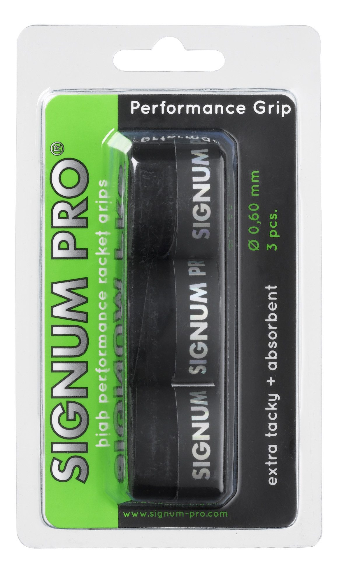 Griffband Overgrip Performance 0.6mm schwarz 3er